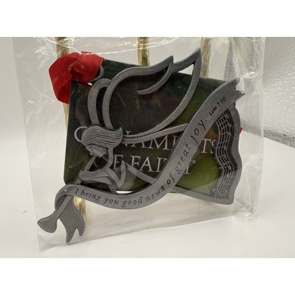 CTA Angel Trumpet Luke 2:10 Christmas Ornament Christian NIP 2012 Faith Gift